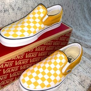 Yellow checkered vans
